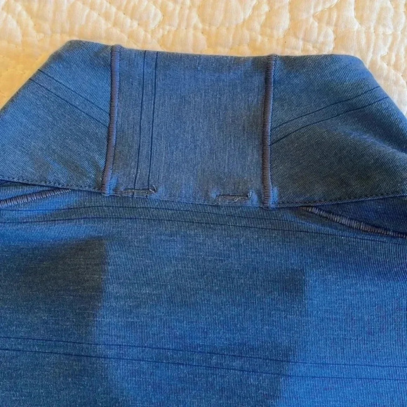 PrAna Pullover 1/4 Zip Stretch Pullover Men’s XL Blue Watchtower Long Sweatshirt - Picture 8 of 15